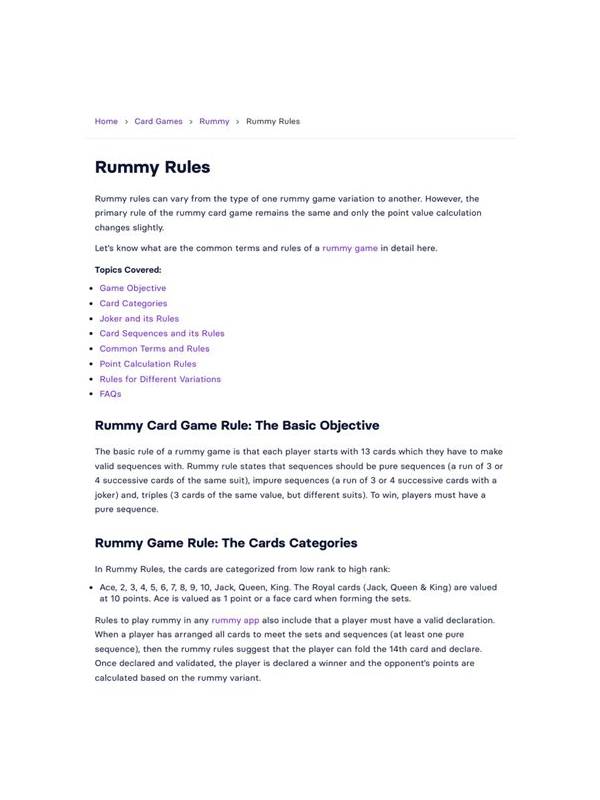 Rummy Safety: Check Game Rules Before Trusting a Promotion