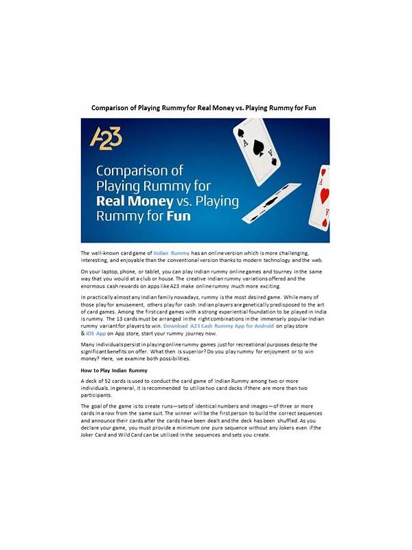 Rummy Comparison: Playing for Speed Versus Playing for Margin