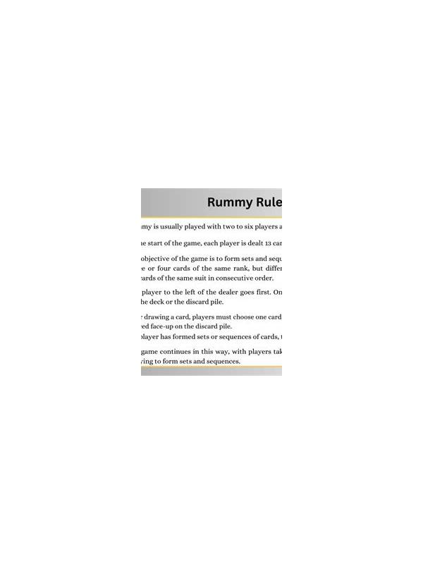 Rummy Table Safety: Check the Rules Before a Timed Round